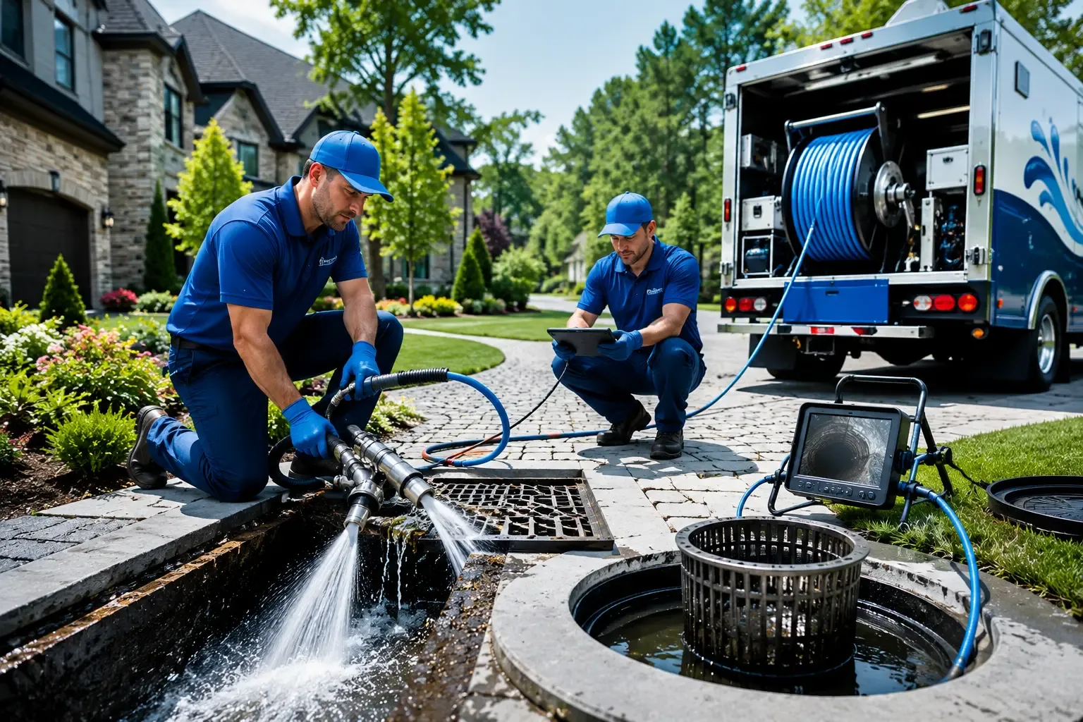 Local outdoor drain cleaning professionals in Woodbury, PA